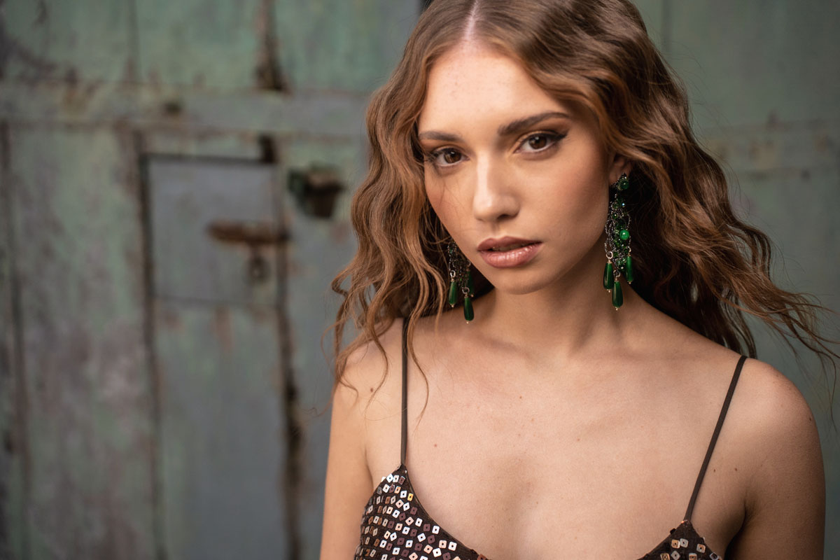 Goccia verde laminato