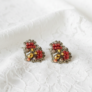 Cuoricini di Passione a Bottone in nero oro