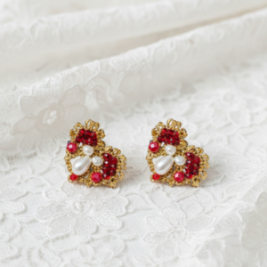 Cuoricini a bottone in oro