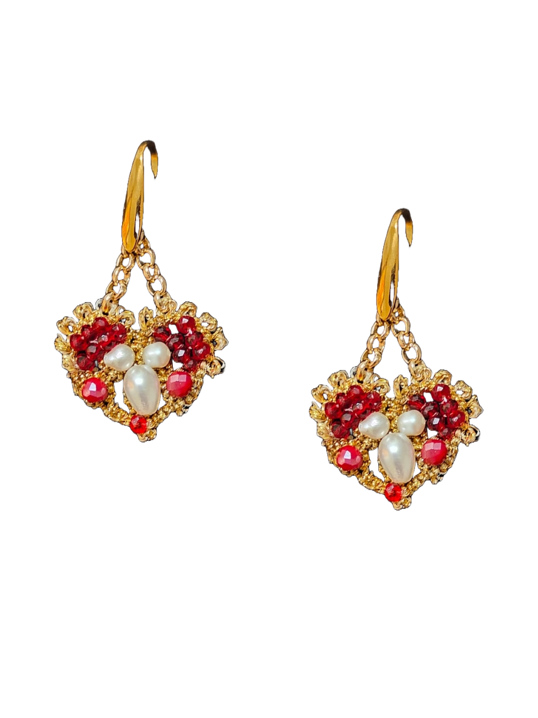 Cuoricini pendenti in oro - immagine 2