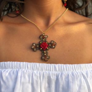 Collana Cross Rosaliae