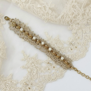 Bracciale cotone bianco