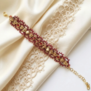 Bracciale cotone magenta