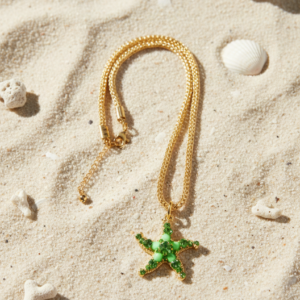 Collana stellina verde