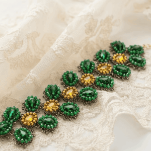 Bracciale Sunset verde oro